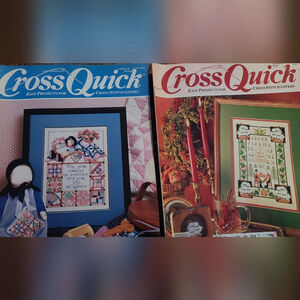 CrossQuick Vintage 1989 Cross Stitch Magazines Set